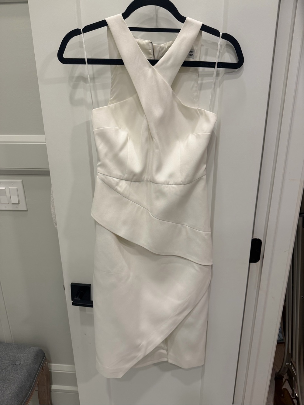 KEEPSAKE the Label White Cross-Over Midi Dress
